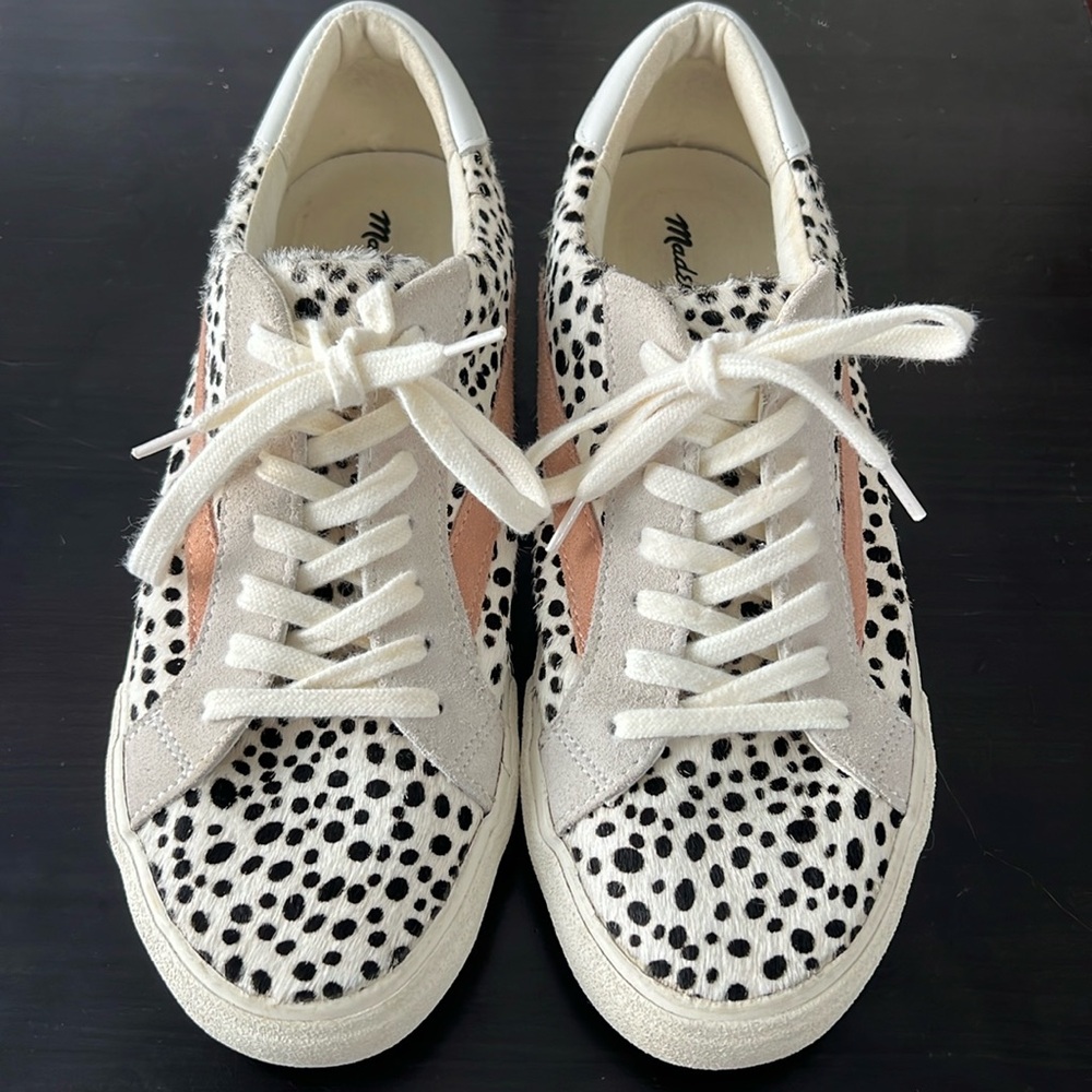 Madewell Animal Print Sneakers, Size 9